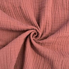 Muślin double gauze mauve ORGANIC