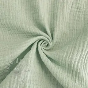 Muślin double gauze mint ORGANIC
