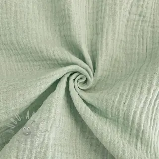 Muślin double gauze mint ORGANIC
