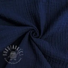 Muślin double gauze navy ORGANIC