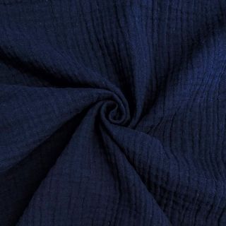 Muślin double gauze navy ORGANIC