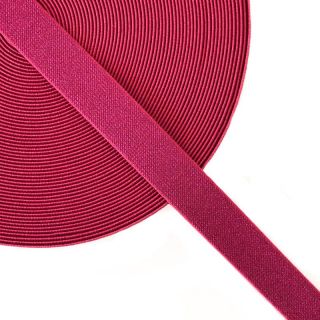 Guma gładka 2,5 cm glitter fuchsia
