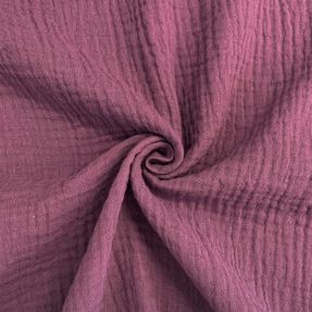 Muślin double gauze purple ORGANIC