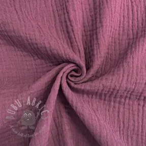 Muślin double gauze purple ORGANIC