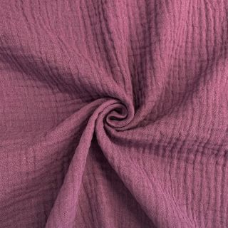 Muślin double gauze purple ORGANIC