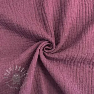 Muślin double gauze purple ORGANIC