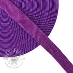 Guma gładka 2,5 cm glitter purple