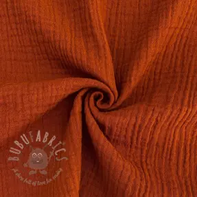 Muślin double gauze rust ORGANIC