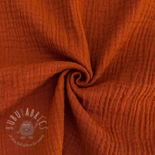 Muślin double gauze rust ORGANIC