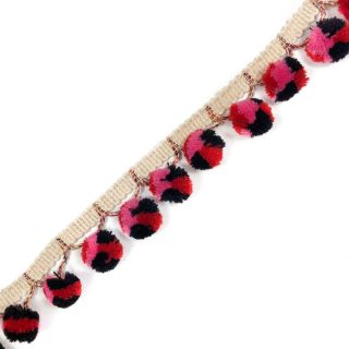 Pompon AFRICA red fuchsia