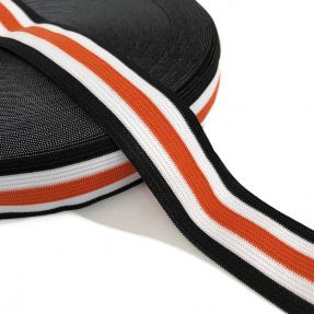 Guma gładka 3 cm Side stripe orange