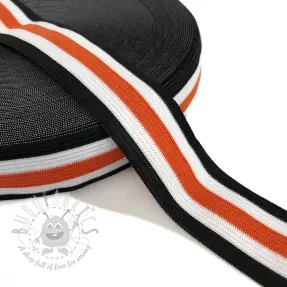 Guma gładka 3 cm Side stripe orange