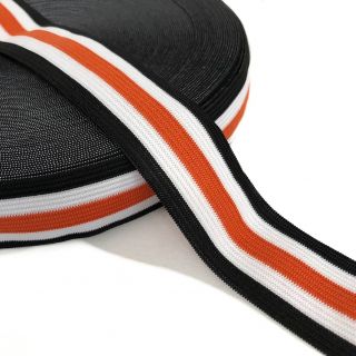 Guma gładka 3 cm Side stripe orange