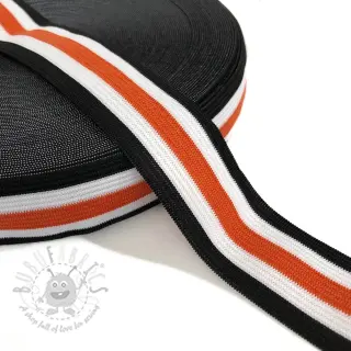 Guma gładka 3 cm Side stripe orange