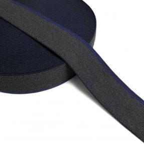 Guma gładka 4 cm JEANS BLUE STRIPE anthracite