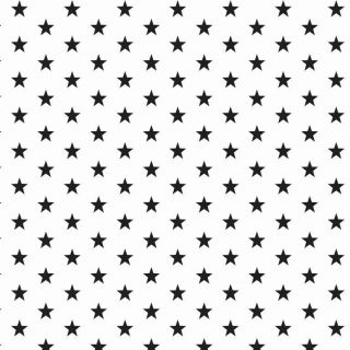 Bavlnená látka Petit stars white/black