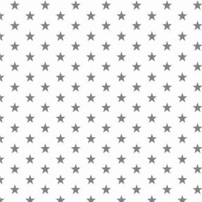 Bawełniana tkanina Petit stars white/grey
