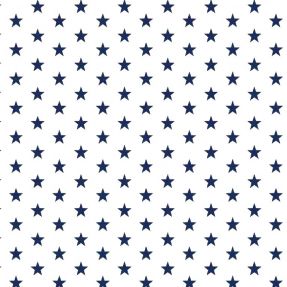 Bavlnená látka Petit stars white/navy