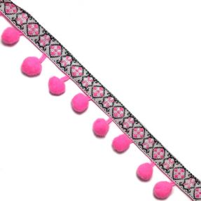 Lemovacia bambuľka JACQUARD bright pink