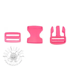 Klamra do nerki 38 mm light fuchsia