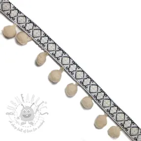 Pompon JACQUARD sand