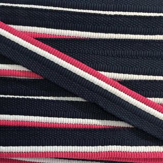 Lamówka Trio fuchsia/dark blue