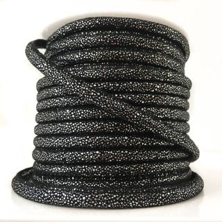 Semišová šnúra Luxe black