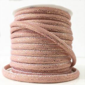 Semišová šnúra Luxe rose