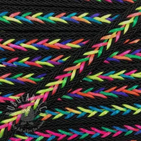 Poliestrowa pleciona linka NEON black