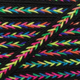 Poliestrowa pleciona linka NEON black