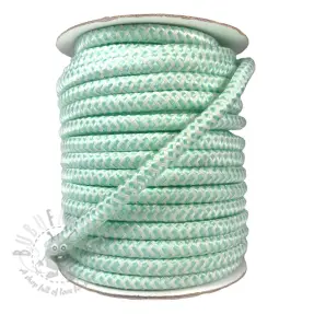Poliestrowa pleciona linka ZIG ZAG light mint