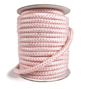 Poliestrowa pleciona linka ZIG ZAG light rose