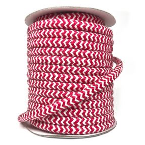 Polyesterová šnúra pletená ZIG ZAG red