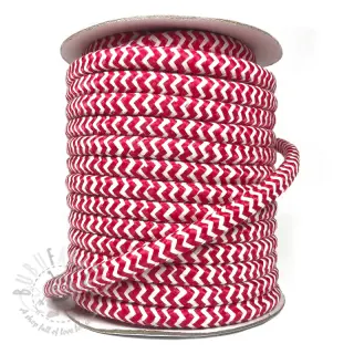 Poliestrowa pleciona linka ZIG ZAG red