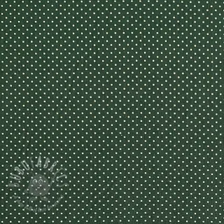 Bawełniana tkanina Petit dots dark green