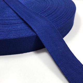 Bawełniana taśma 4 cm cobalt
