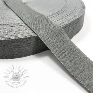 Bawełniana taśma 4 cm light grey