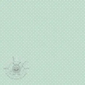 Bawełniana tkanina Petit dots mint