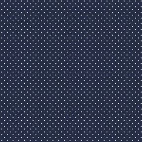 Bavlnená látka Petit dots navy