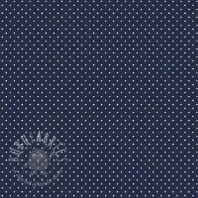 Bawełniana tkanina Petit dots navy