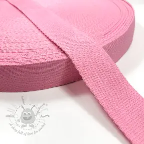 Bawełniana taśma 4 cm pink
