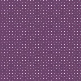 Bawełniana tkanina Petit dots purple