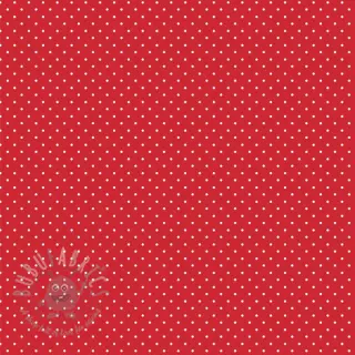 Bawełniana tkanina Petit dots red