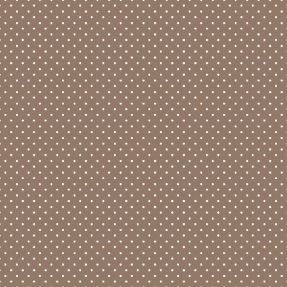 Bavlnená látka Petit dots taupe