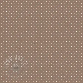 Bawełniana tkanina Petit dots taupe
