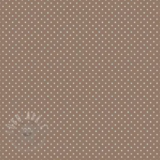 Bawełniana tkanina Petit dots taupe
