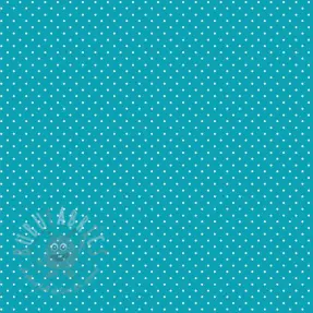Bawełniana tkanina Petit dots turqouise
