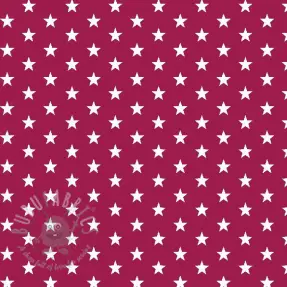Bawełniana tkanina Petit stars cerise