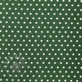Bawełniana tkanina Petit stars dark green