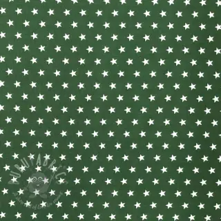 Bawełniana tkanina Petit stars dark green